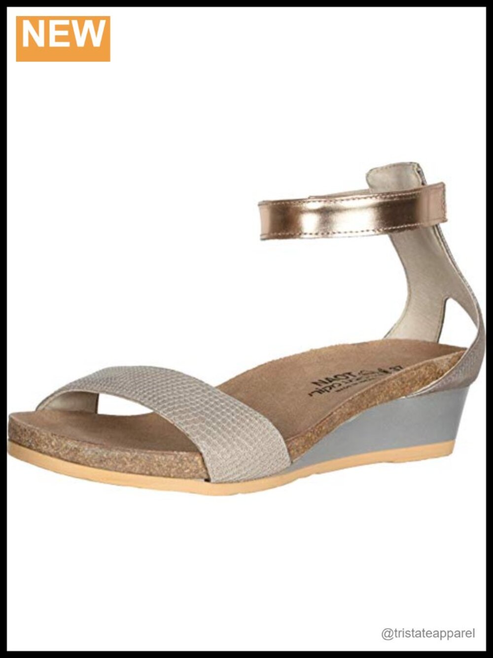 Naot Primrose Mary Jane Flat Leather Cork Latex Footbed